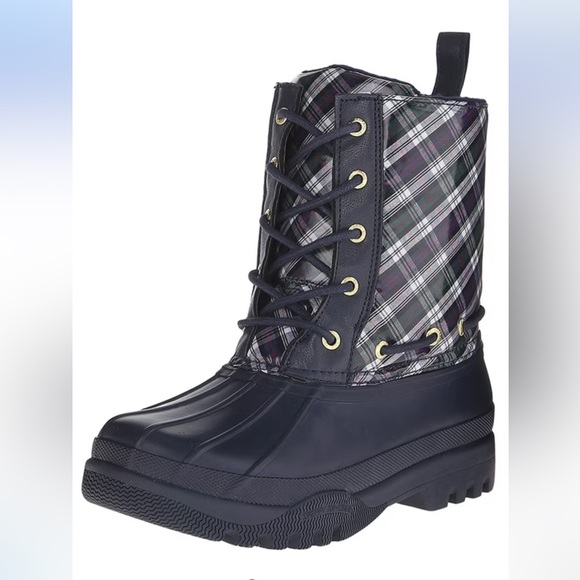 Sperry Top-Sider Women's Gosling Navy Waterproof Rubber Boot. Sz 8 - Picture 1 of 10